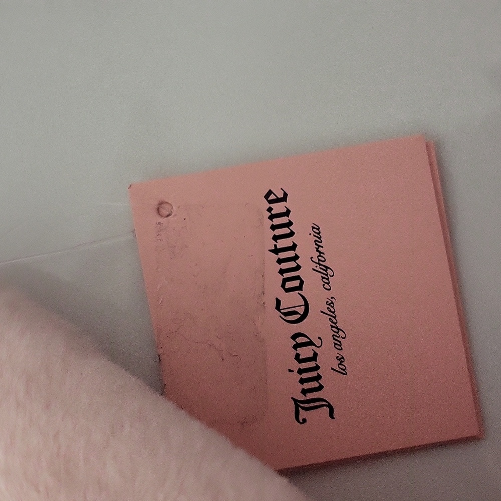 Juicy Couture Pink Rhinestone Logo Cosmetic Bag - Picture 7 of 9